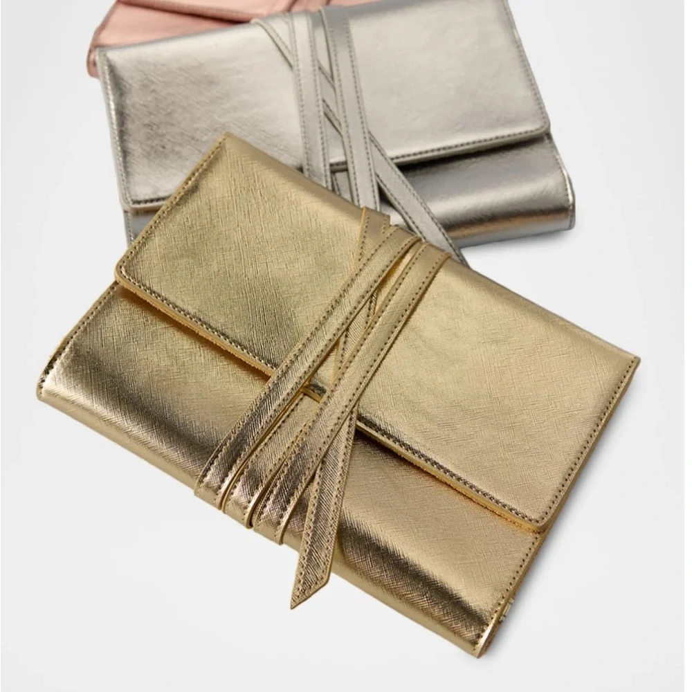 Neiman Marcus Gold Jewelry organize Clutch /Case NEW